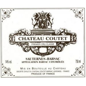 2007 Chateau Coutet Premier Cru Classe, Barsac 12x75cl