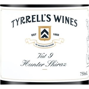 2021 Tyrrell's, Vat 9 Shiraz, Hunter Valley 6x75cl
