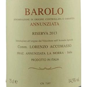 2013 Lorenzo Accomasso, Barolo, Annunziata Riserva 12x75cl