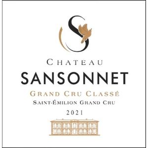 2021 Chateau Sansonnet Grand Cru Classe, Saint-Emilion Grand Cru 12x75cl