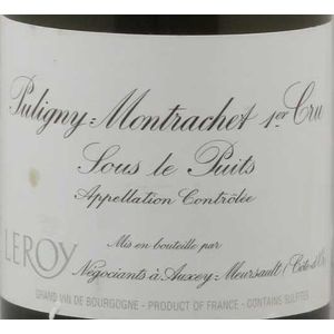 2009 Maison Leroy, Puligny-Montrachet Premier Cru, Sous le Puits 3x75cl