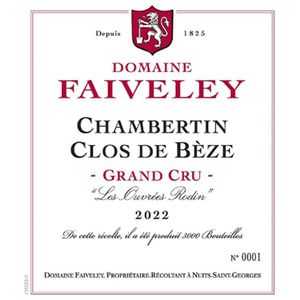 2022 Domaine Faiveley, Chambertin-Clos de Beze Grand Cru 6x75cl