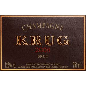 2008 Krug, Vintage Brut 6x75cl
