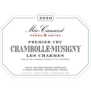 2020 Meo Camuzet Frere et Soeurs, Chambolle-Musigny Premier Cru, Les Charmes 6x75cl