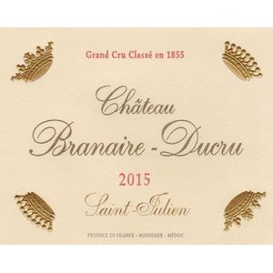 2015 Chateau Branaire-Ducru 4eme Cru Classe, Saint-Julien 3x75cl