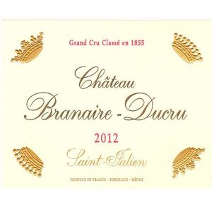 2012 Chateau Branaire-Ducru 4eme Cru Classe, Saint-Julien 6x75cl