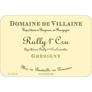 2017 Domaine de Villaine, Rully Premier Cru, Gresigny 6x75cl