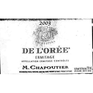 2003 M. Chapoutier, Ermitage, De l'Oree 6x75cl