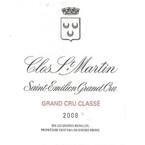 2017 Clos Saint-Martin Grand Cru Classe, Saint-Emilion Grand Cru 3x150cl