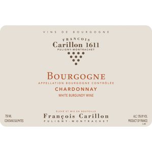 2022 Francois Carillon, Bourgogne, Cote d'Or Chardonnay 6x75cl