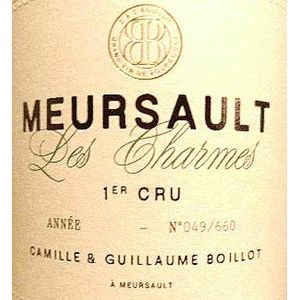 2023 Camille & Guillaume Boillot, Meursault Premier Cru, Les Charmes 6x75cl