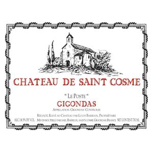 2021 Chateau de Saint Cosme, Gigondas, Le Poste 6x75cl
