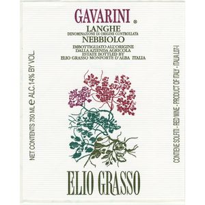2018 Elio Grasso, Langhe, Nebbiolo Gavarini 6x75cl