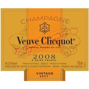 2008 Veuve Clicquot, Brut Vintage 6x75cl
