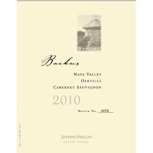 2010 Joseph Phelps, Backus Vineyard Cabernet Sauvignon, Oakville 6x75cl