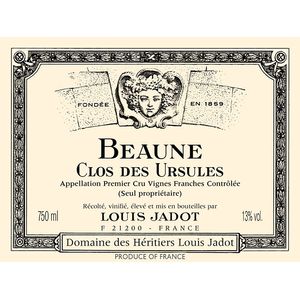 2019 Domaine des Heritiers Louis Jadot, Beaune Premier Cru, Clos des Ursules 6x75cl