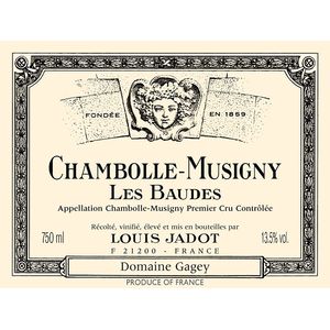 2019 Domaine Gagey (Louis Jadot), Chambolle-Musigny Premier Cru, Les Baudes 6x75cl