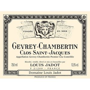 2019 Domaine Louis Jadot, Gevrey-Chambertin Premier Cru, Clos Saint-Jacques 6x75cl