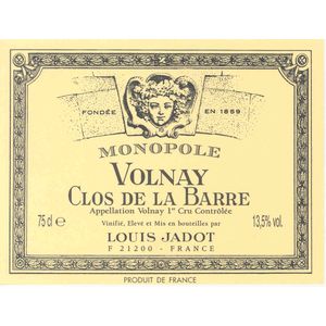 2017 Maison Louis Jadot, Volnay Premier Cru, Clos de la Barre Monopole 6x75cl