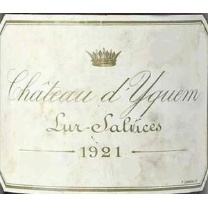 1924 Chateau d'Yquem Premier Cru Superieur, Sauternes 1x75cl