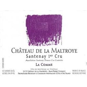 2019 Chateau de la Maltroye, Santenay Premier Cru, La Comme Rouge 6x75cl