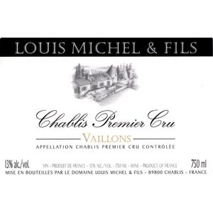 2022 Louis Michel, Chablis Premier Cru, Vaillons 6x75cl