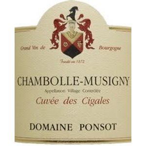 2012 Domaine Ponsot, Chambolle-Musigny, Cuvee des Cigales 6x75cl