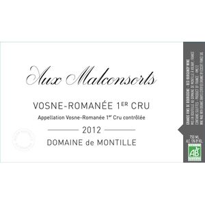 2016 Domaine de Montille, Vosne-Romanee Premier Cru, Aux Malconsorts 3x75cl