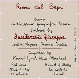 2016 Quintarelli Giuseppe, Rosso del Bepi, Veneto 6x75cl