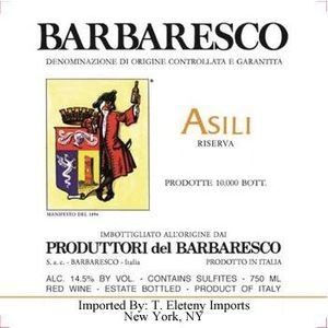 2020 Produttori del Barbaresco, Barbaresco, Asili Riserva 6x75cl