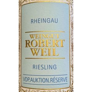 2020 Weingut Robert Weil, VDP Auktion Reserve Riesling, Rheingau 6x75cl