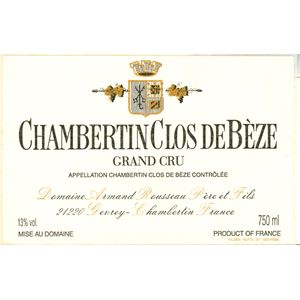 1996 Domaine Armand Rousseau, Chambertin-Clos de Beze Grand Cru 1x75cl