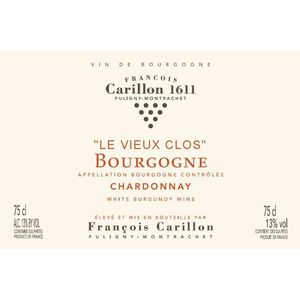 2018 Francois Carillon, Bourgogne, Chardonnay Vieux Clos 1x300cl