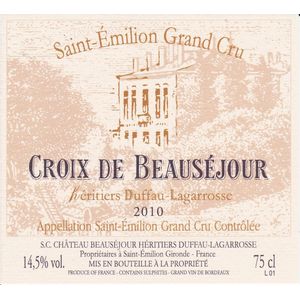 2022 Croix de Beausejour, Saint-Emilion Grand Cru 6x75cl