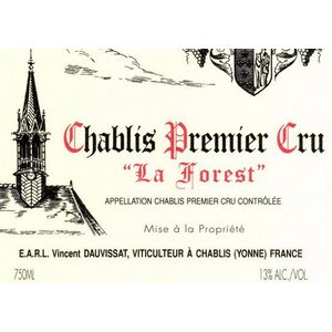 2010 Vincent Dauvissat, Chablis Premier Cru, La Forest 6x75cl