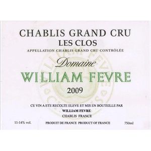 2009 Domaine William Fevre, Chablis Grand Cru, Les Clos 12x75cl