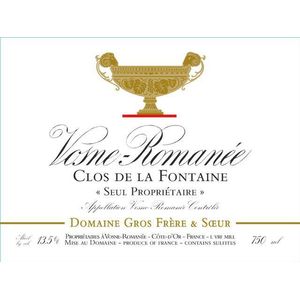 2022 Domaine Gros Frere et Soeur, Vosne-Romanee, Clos de la Fontaine 6x75cl