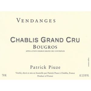 2022 Patrick Piuze, Chablis Grand Cru, Bougros 6x150cl