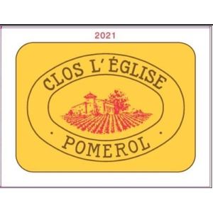 2021 Clos L'Eglise, Pomerol 6x75cl