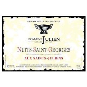 2015 Domaine Gerard Julien & Fils, Nuits-Saint-Georges, Aux Saints-Juliens 6x75cl