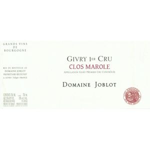 2022 Domaine Joblot, Givry Premier Cru, Clos Marole 6x75cl