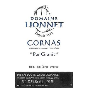2020 Domaine Lionnet, Cornas, Pur Granit 6x75cl