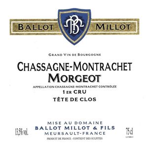 2021 Ballot Millot, Chassagne-Montrachet Premier Cru, Morgeot Tete de Clos 3x75cl