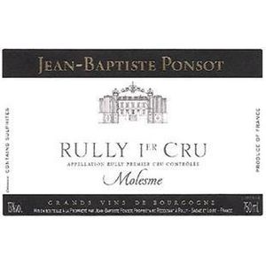 2022 Domaine Jean Baptiste Ponsot, Rully Premier Cru, Molesme Rouge 6x75cl
