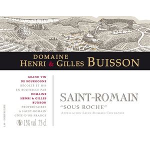 2022 Domaine Henri & Gilles Buisson, Saint-Romain, Sous Roche 6x75cl