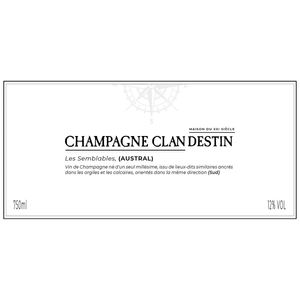 2019 Clandestin, Les Semblables Austral Brut Nature, Champagne 3x150cl