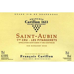 2018 Francois Carillon, Saint-Aubin Premier Cru, Pitangeret Rouge 6x150cl