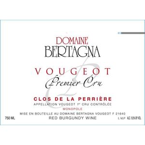 2022 Domaine Bertagna, Vougeot Premier Cru, Clos de la Perriere 6x75cl