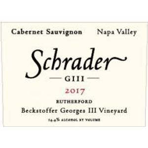 2019 Schrader, GIII Beckstoffer Georges III Vineyard Cabernet Sauvignon, Rutherford 6x75cl