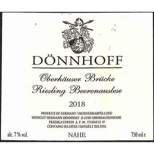 2019 Donnhoff, Oberhauser Brucke Riesling BA, Nahe 6x75cl